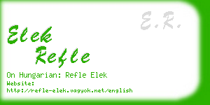 elek refle business card